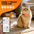 4G GPS Pet Tracker Collar – Real-Time Tracking for Dogs & Cats with Geo-Fence Alerts