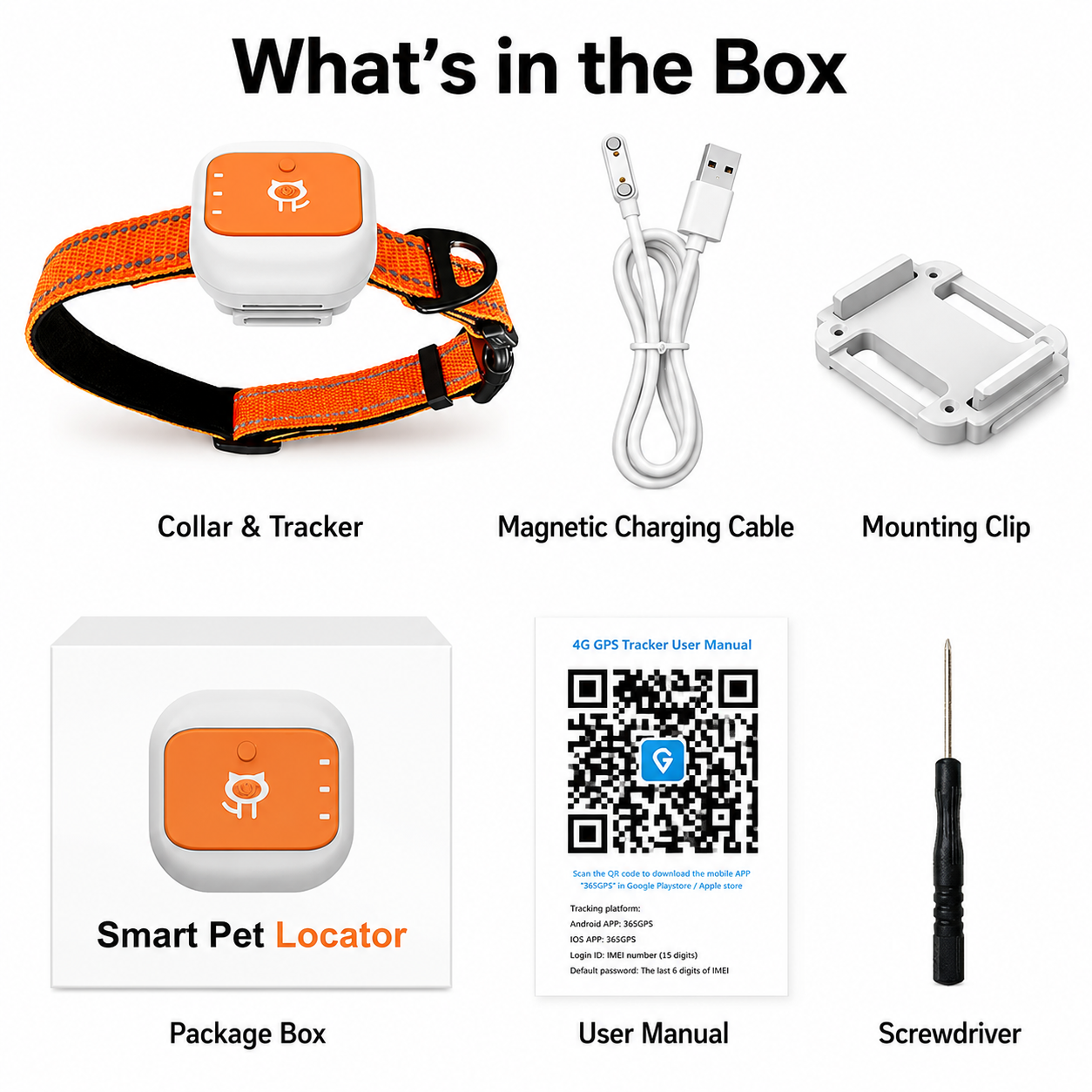 4G GPS Pet Tracker Collar – Real-Time Tracking for Dogs & Cats with Geo-Fence Alerts
