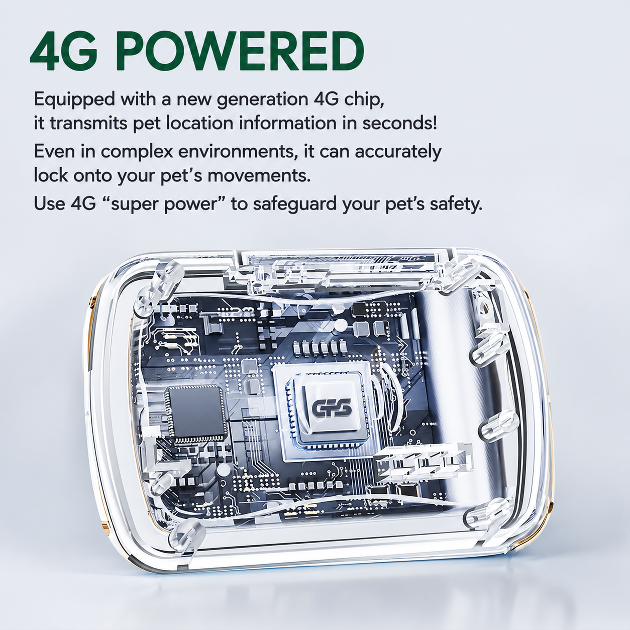 Dreamee™ Smart 4G GPS Pet Tracker for Dogs & Cats | Real-Time Location Tracking & Escape Alerts