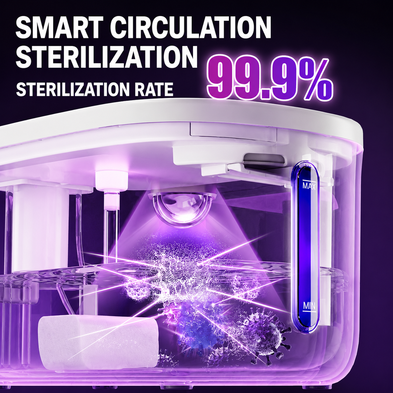 4L Smart Heated Cat Water Fountain with UV Sterilization & 3 Water Modes
