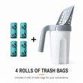 All-in-One Cat Litter Scoop with Built-in Bin